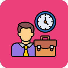 Wall Mural - Working Hours Icon