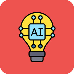 Wall Mural - bulb icon