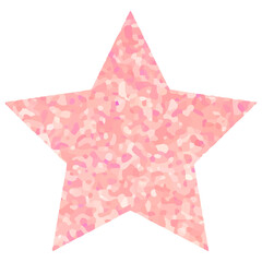 Wall Mural - sparkly star shape png sticker, cute birthday celebration clipart