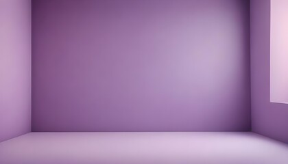 Leinwandbilder - An abstract light gradient purple studio background, offering a soft and elegant ambiance. This empty space is ideal for showcasing products