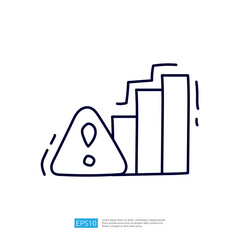 Poster - The image features a warning symbol alongside ascending bar graphs, suggesting a focus on risk assessment or data analysis.