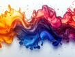 © Wuttichai - Vibrant Liquid Progress Bar with Dynamic Color Swirls on Clean White Background
