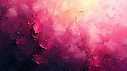 Aufkleber - pink abstract textured background soft hues brush strokes warm sunlight serene atmosphere vintage wall design