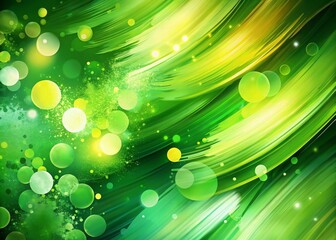 Poster - Abstract Green Gradient Background with Expressive Paint Brush Strokes for Architectural Photography and Creative Design Projects