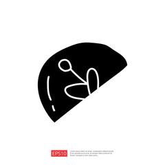 Poster - A minimalist illustration of a half shell with a flower motif, suggesting themes of nature and simplicity.