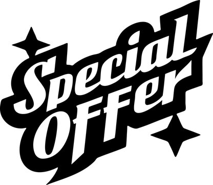 Special offer lettering