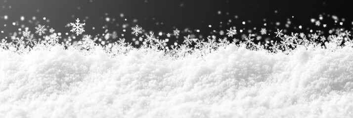 Poster - Abstract snowflakes create a winter wonderland perfect for Christmas celebrations