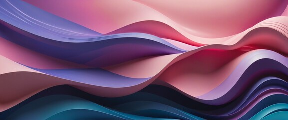 Poster - Abstract Waves: A Modern Digital Art Collection, Illustration, Wall Paper Design