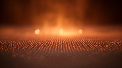 Leinwandbilder - Intricate patterns form from glowing particles against a dark backdrop, producing a futuristic atmosphere ideal for technology-focused projects with text space