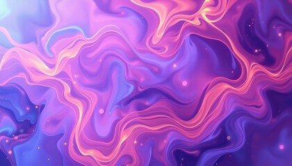 Wall Mural - Abstract Purple Pink Swirling Fluid Design
