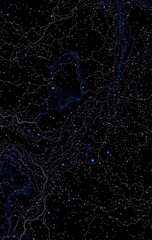 Wall Mural - Abstract Cosmic Nebula Lightscape Design