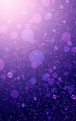 Wall Mural - Abstract Purple Background With Sparkling Lights and Bubbles