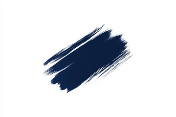 A blue brush stroke on a white background