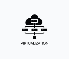 Virtualization Vector, Icon Or Logo Sign Symbol Illustration 