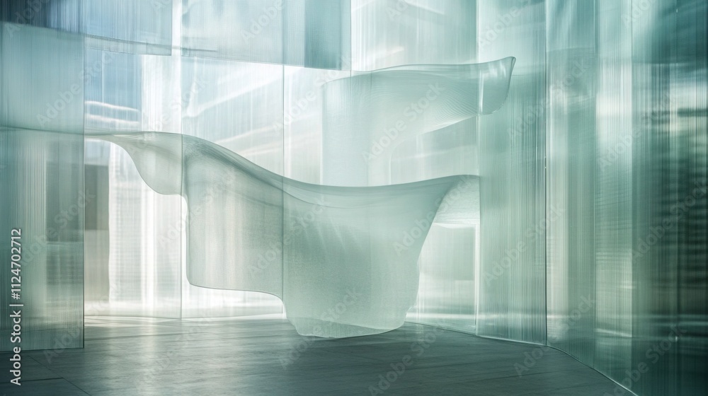 Ethereal Glass Structure with Organic Forms: Light and Material ...