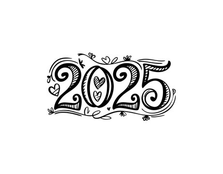 2025 logo design element with creative modern concept vector idea
