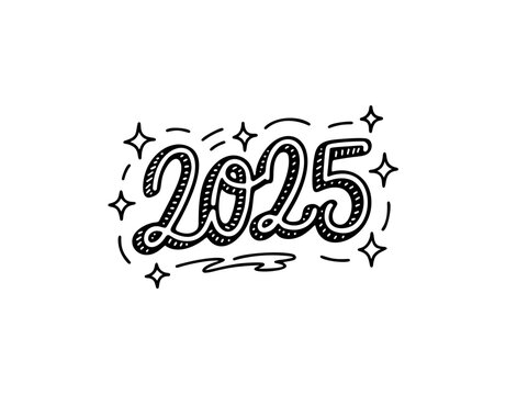 2025 logo design element with creative modern concept vector idea
