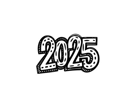 2025 logo design element with creative modern concept vector idea
