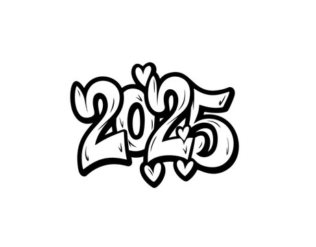 2025 logo design element with creative modern concept vector idea
