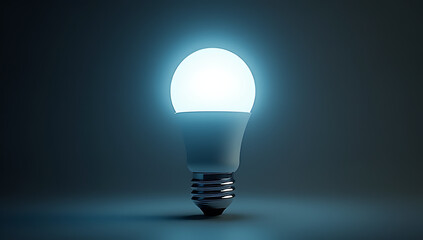 Poster - Smart light bulb concept connects digital devices for efficient energy usage through a simple illuminated interface solution._00001_