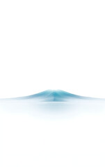 Poster - A solitary sea wave is isolated against a pure white background in a clean and minimalist design._00001_