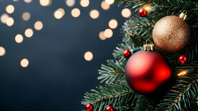 New Year's step on the Christmas tree with beautiful winter patterns of Tradition, wish fulfillment. The concept of everything new in 2025