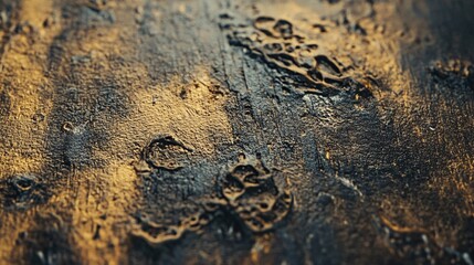 Aufkleber - Abstract golden and dark rough textured background creating a luxurious vibe
