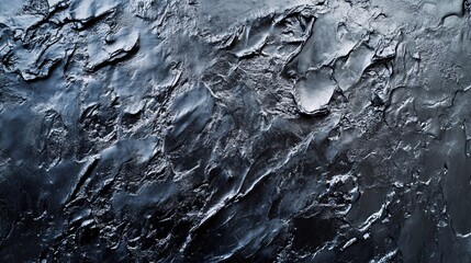 Leinwandbilder - Dark rough uneven textured wall background creating dramatic atmosphere
