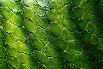Aufkleber - Green snake skin scales, close up of texture.