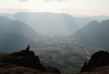 Wall Mural - morning in the mountains