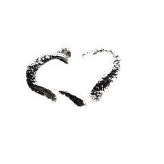 Wall Mural - heart outline of a drawn heart