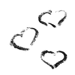 Wall Mural - heart outline of a drawn heart