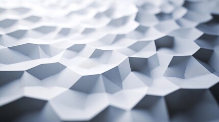 Aufkleber - White abstract geometric surface creating an optical illusion