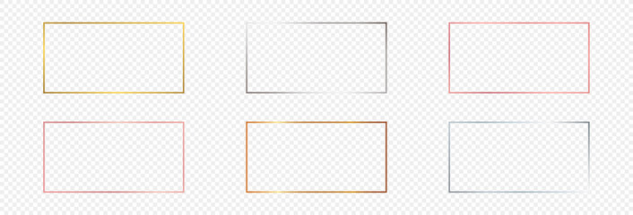 Wall Mural - set of six rectangular shape frames