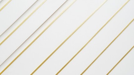 Poster - Elegant minimalism white and gold lines contemporary interior texture focus bright atmosphere close-up view design aesthetic