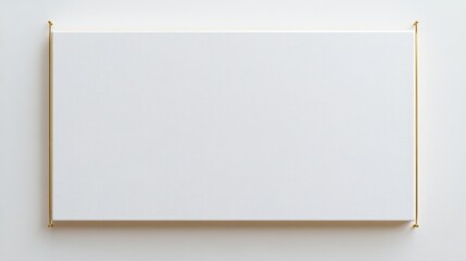 Poster - Blank canvas art installation modern gallery contemporary art display minimalist environment artistic perspective creative exploration