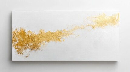 Poster - Abstract gold art piece contemporary gallery visual artwork minimalist design eye-level view modern aesthetic for home decor