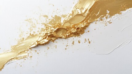 Poster - Dynamic gold textures abstract art digital creation modern studio close-up view artistic expression for visual impact