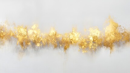 Poster - Golden abstract art creation contemporary studio digital artwork minimalist environment close-up view luxurious concept for home decor