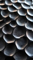 Aufkleber - Metallic embossed surface creating a textured background with oval shapes