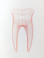 Aufkleber - Professional schematic design of a dental arch with ample copy space, ideal for use in dental clinics to enhance patient education. Generative AI