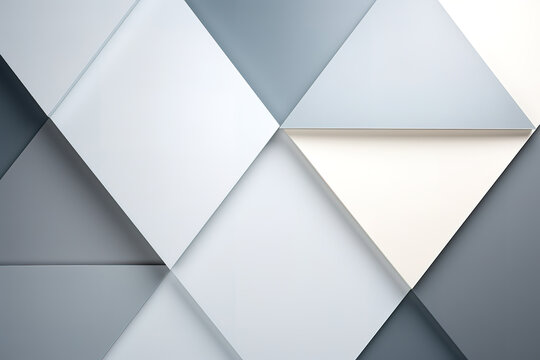 Fantastic Abstract 3D Rendering of Modern Geometric Sculpture in Futuristic Setting