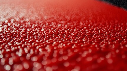 Poster - Red textured surface with bokeh effect creating stunning visual abstraction