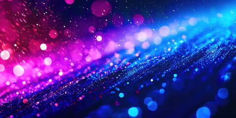 Poster - Blue and purple background with many small dots