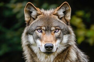  Majestic Wolf Gazing Intently at the Camera