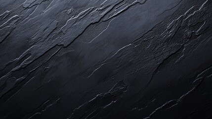 Poster - Dark gray stone texture background showing rough uneven surface