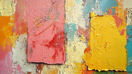 Aufkleber - Abstract painting background showing colorful brushstrokes and texture