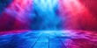 © ArenaPics - Blue and red stage with smoke and lights