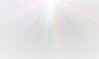 Wall Mural - png crystal star. crystal ray light, sun shines png rainbow red yellow and blue color. optical fire 