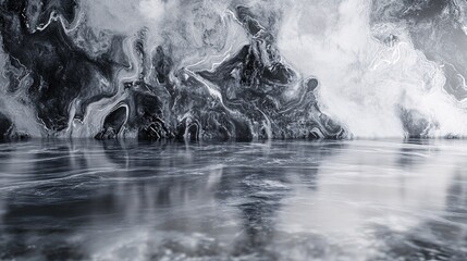 Poster - Abstract marble texture background reflecting on glossy surface